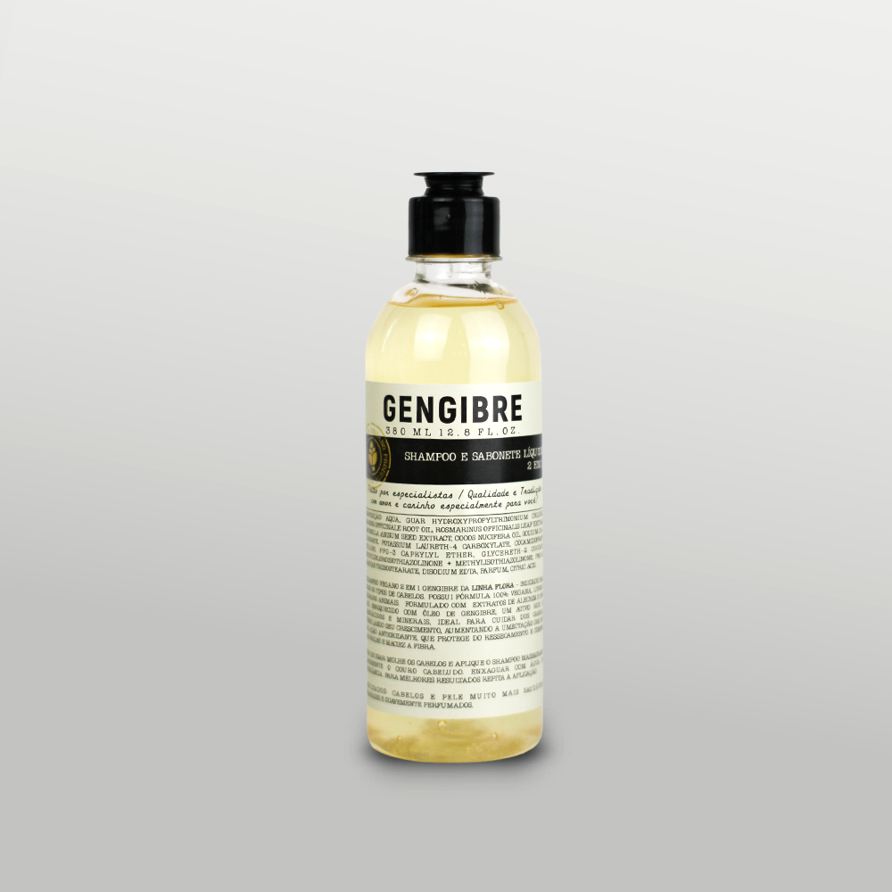 Shampoo e Sabonete Líquido de Gengibre 380ml