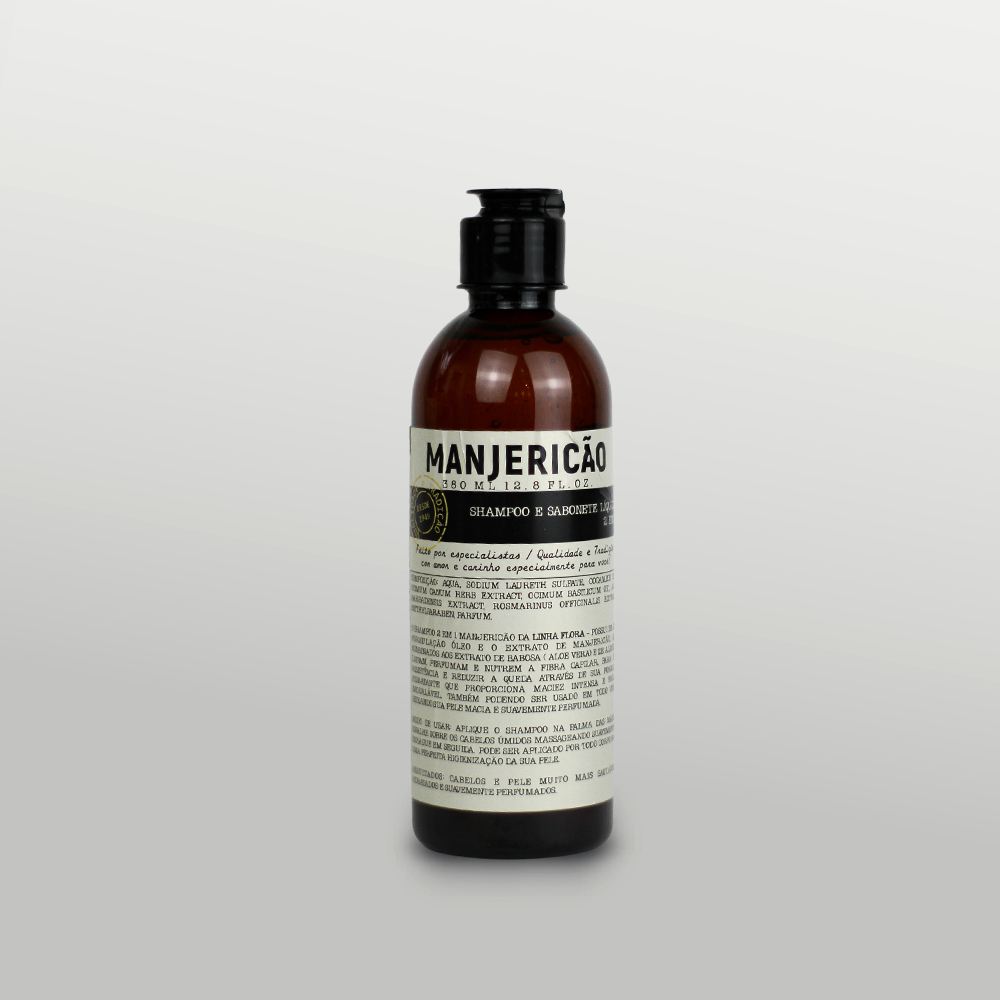Shampoo e Sabonete Líquido de Manjericão 380ml