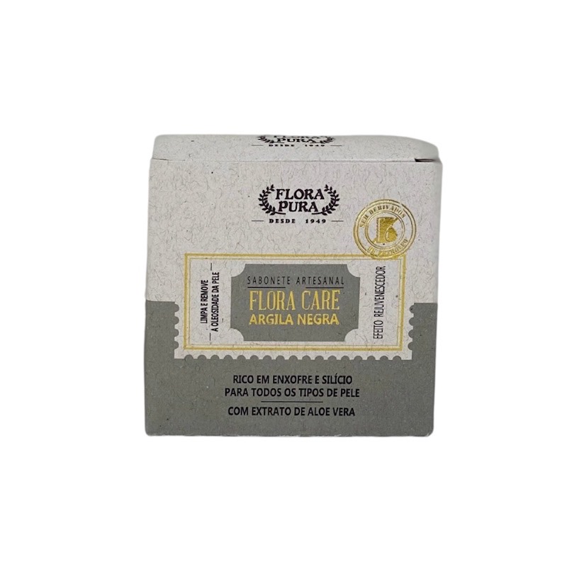 Sabonete Argila Negra 90g Flora Care
