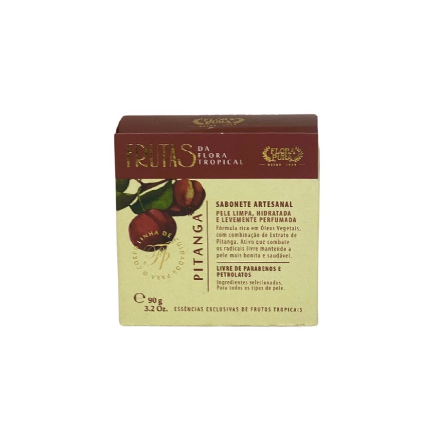SABONETE ARTESANAL DE PITANGA 90g LINHA FRUTAS