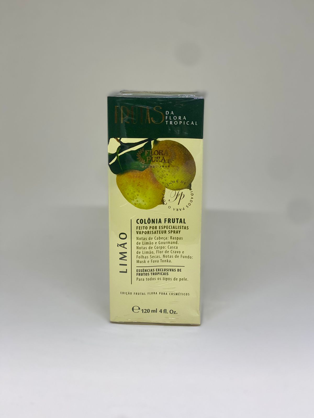 Colônia Frutal Limão 120ml Flora Pura