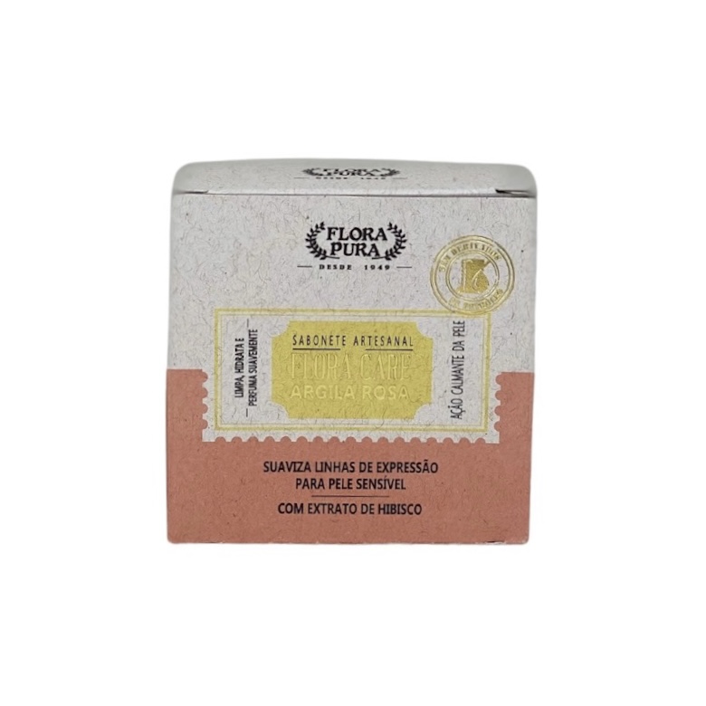 Sabonete Argila Rosa 90g Flora Care