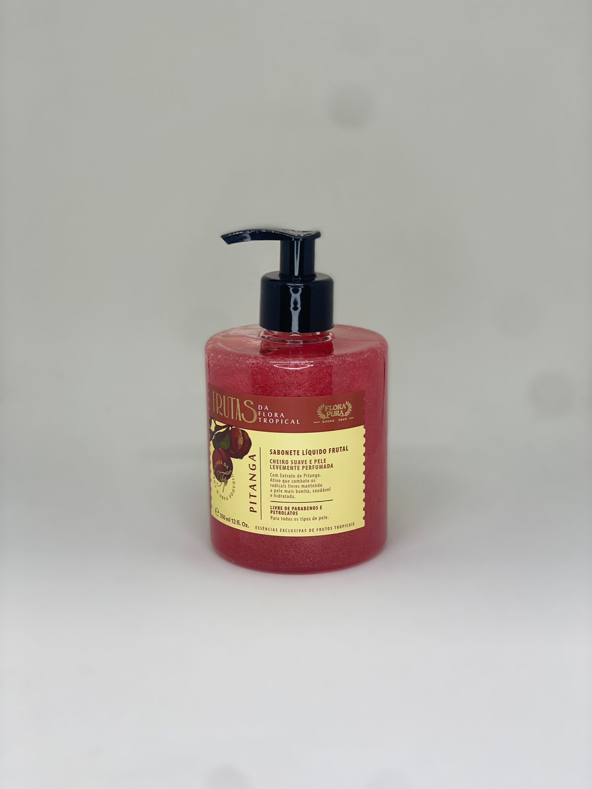 SABONETE LIQUIDO LINHA FRUTAS DE FLORA – Pitanga 350ML FLORA PURA