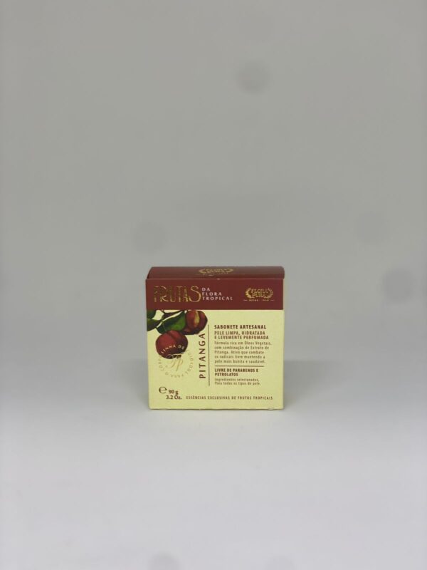 SABONETE ARTESANAL DE PITANGA 90G Linha Frutas