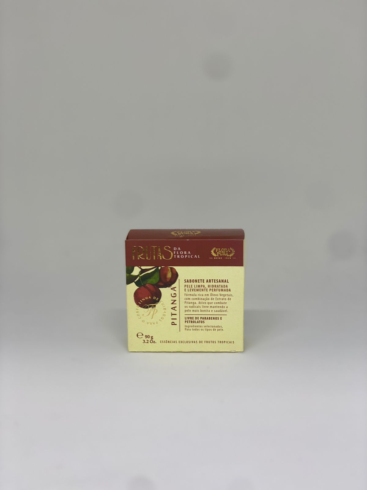 SABONETE ARTESANAL DE PITANGA 90G Linha Frutas