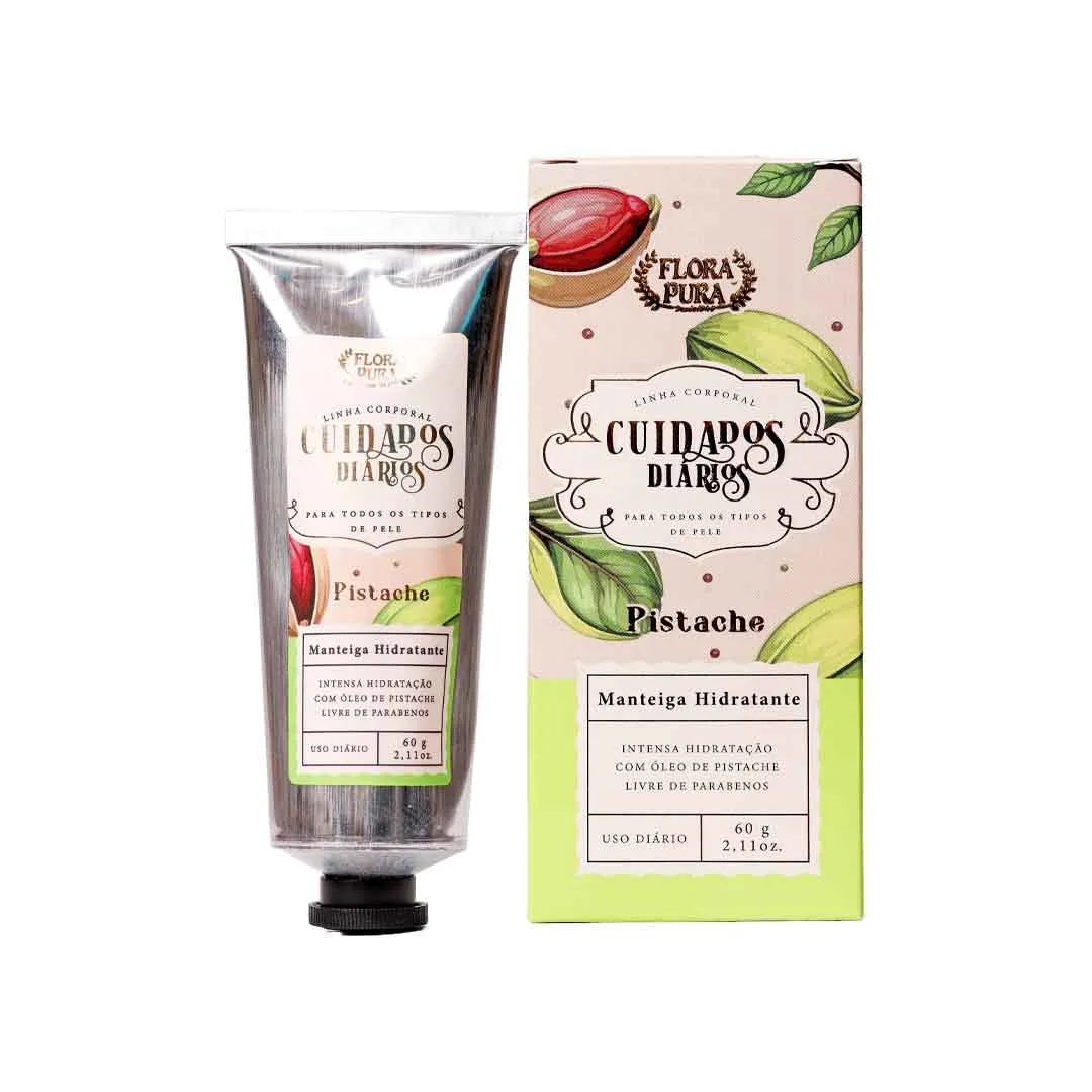 Manteiga Hidratante de Pistache 60g Flora Pura