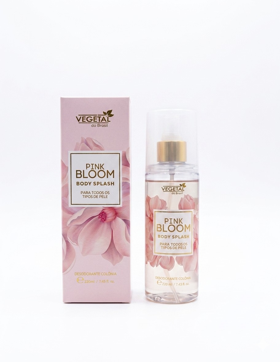 BODY SPLASH PINK BLOOM 220ML VEGETAL DO BRASIL
