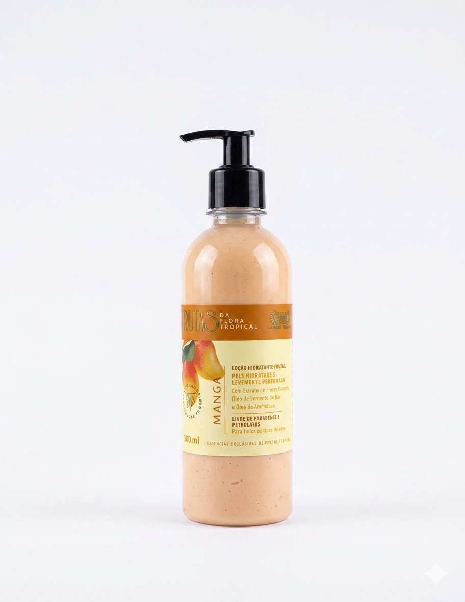 LOCAO HIDRATANTE FRUTAL DE MANGA -380ML - FLORA PURA