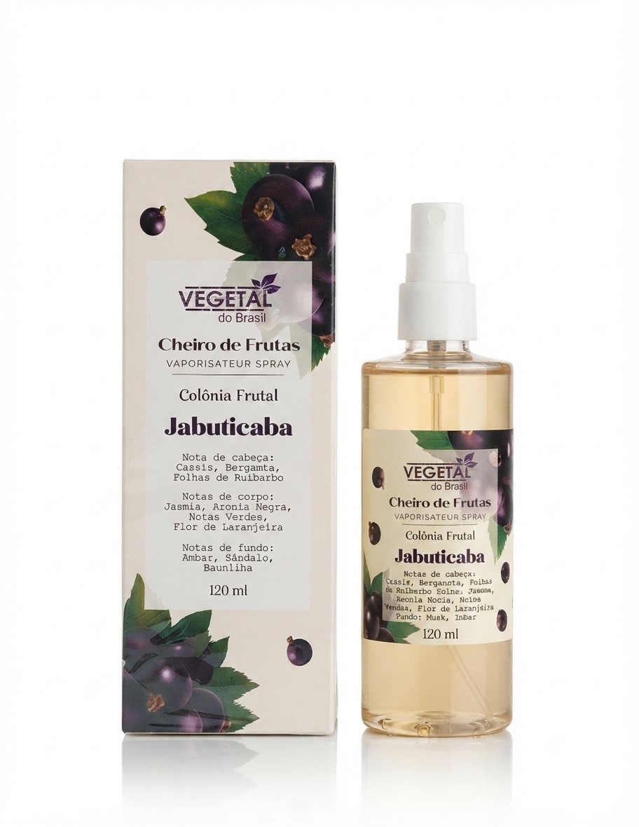 AGUA DE COLONIA DE JABUTICABA-120ML-VEGETAL DO BRASIL