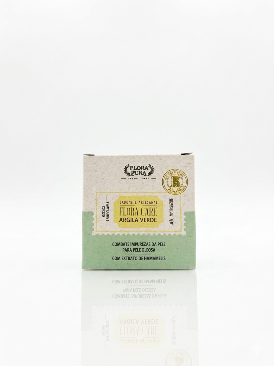 Sabonete Argila Verde 90g Flora Care