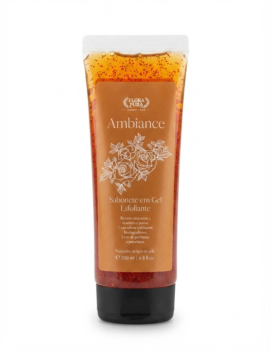 SABONETE EM GEL ESFOLIANTE AMBIANCE - 200ML