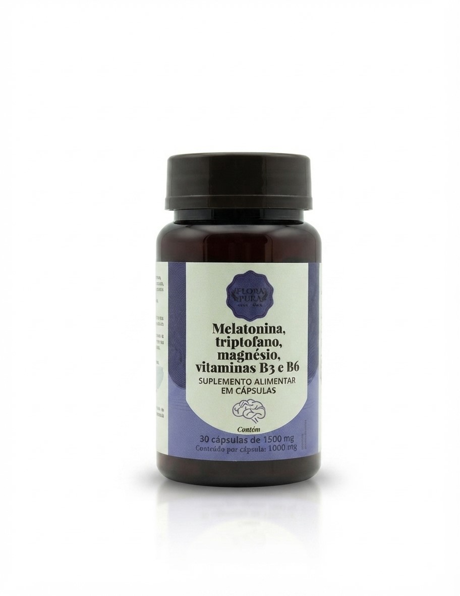 MELATONINA,TRIPTOFANO,MAGNESIO E VITAMINAS 1200MG